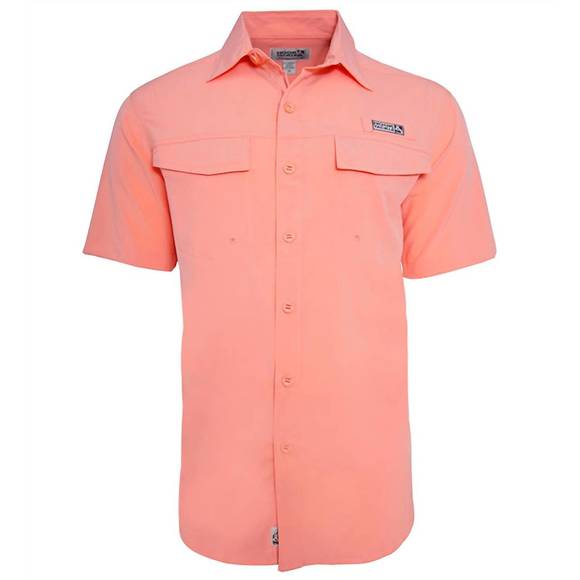 HOOK & TACKLE Other - NEW HOOK & TACKLE coastline short sleeve shirt in shrimp